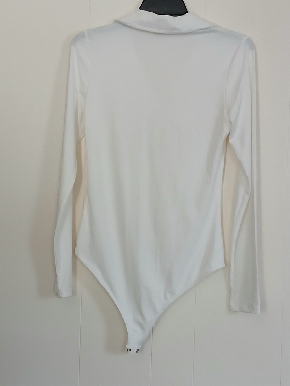 Ambiance Long-Sleeve White One-Piece Bodysuit. Ambiamce